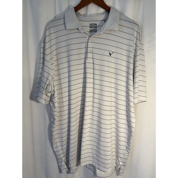 CALLAWAY OPTI-DRI POLY GOLF SHIRT--XL--WRINKLE FREE--PERFECT SPOTLESS QUALITY - Picture 1 of 6